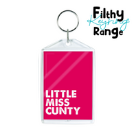 Little Miss Cunty Keyring